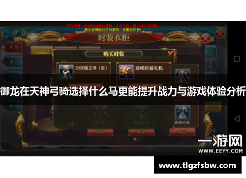 御龙在天神弓骑选择什么马更能提升战力与游戏体验分析